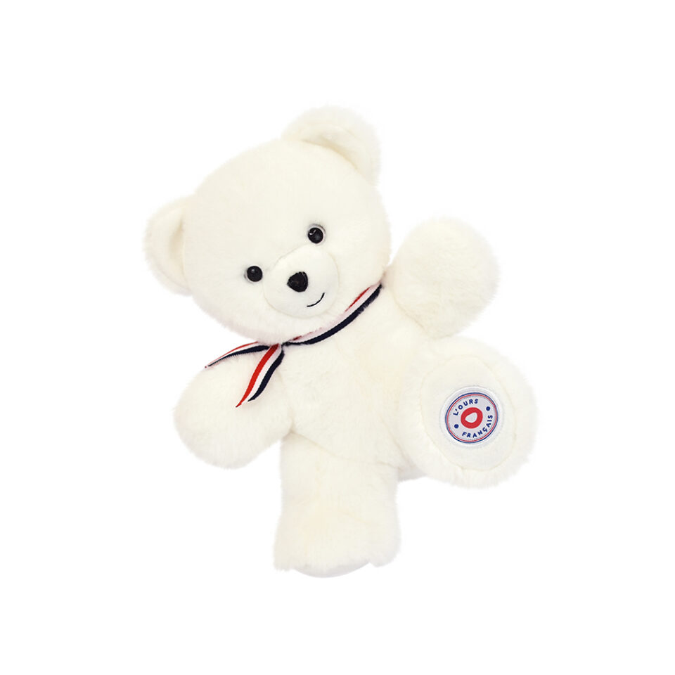 L'ours français - petit ours blanc 25cm
