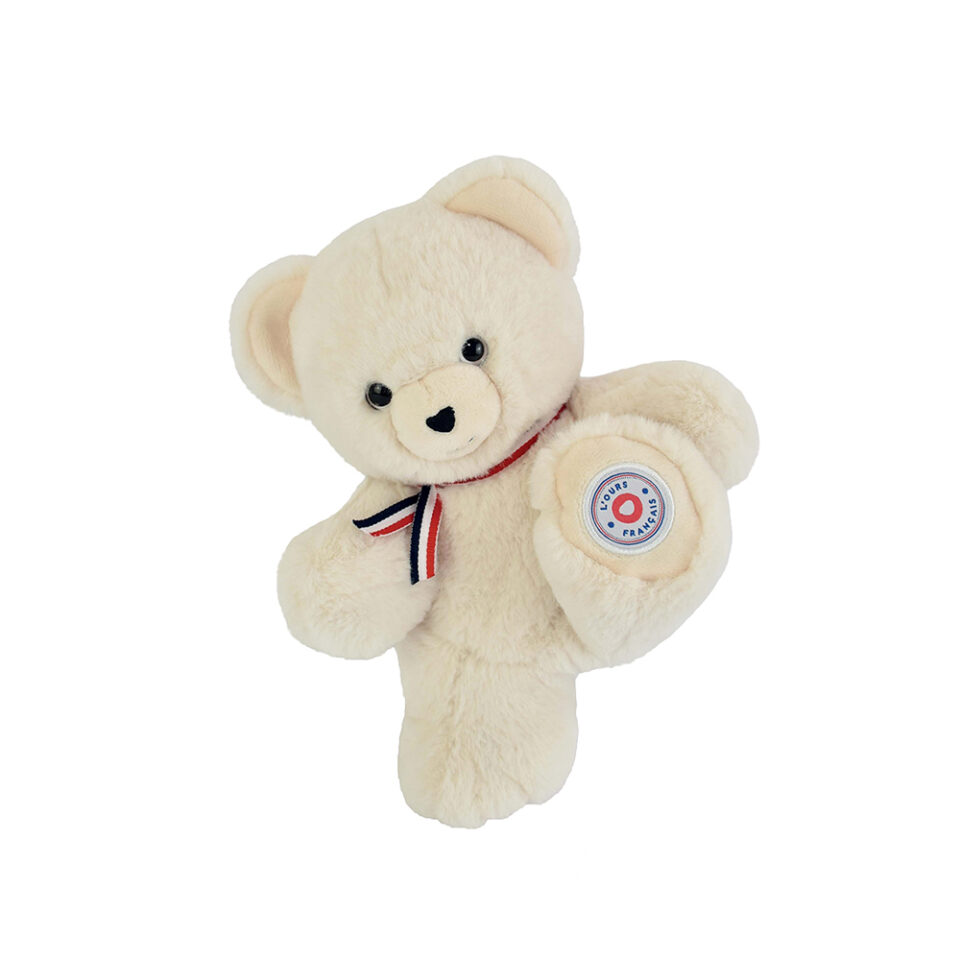 L'ours français - petit ours ivoire 25cm