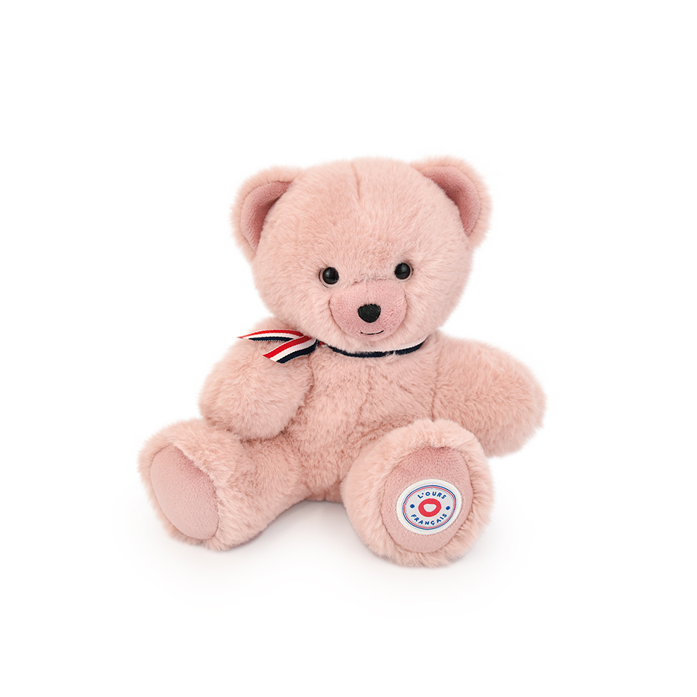 FR8038 – L'Ours Français L'ours français - petit ours rose 25cm