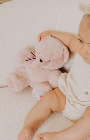 ours en peluche rose