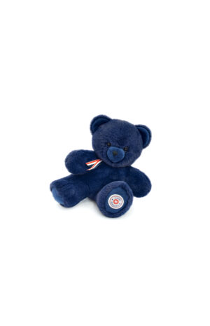 ours en peluche articulé 25cm bleu marine