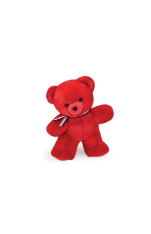 ours en peluche articulé 25cm rouge