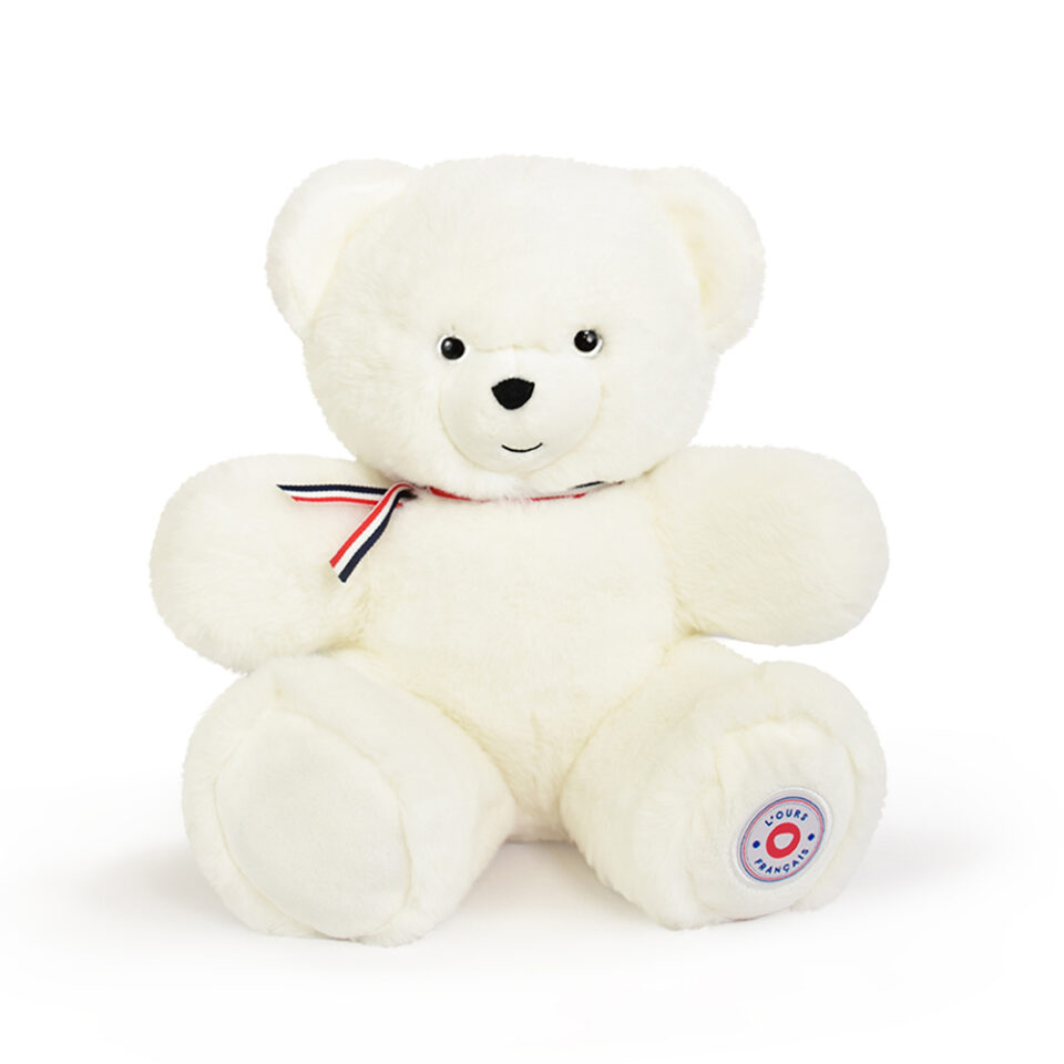 L'ours français - ours blanc 35cm