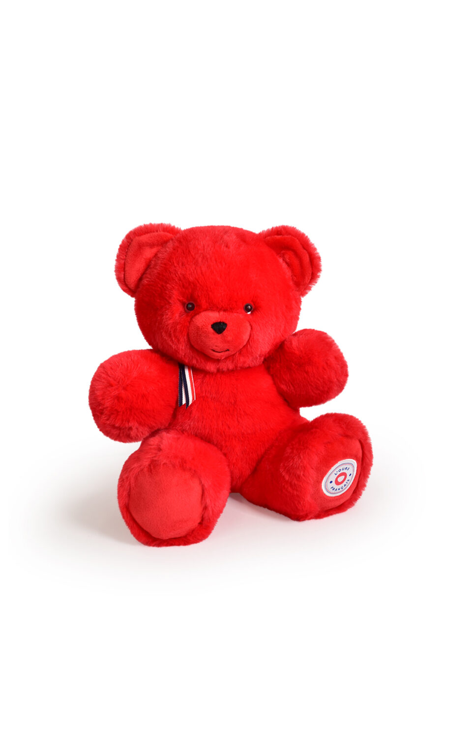 ours en peluche articulé rouge 35cm