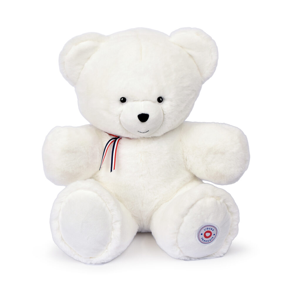 L'ours français - ours blanc 50cm