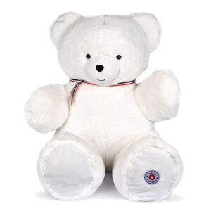L'ours français - ours blanc 70cm