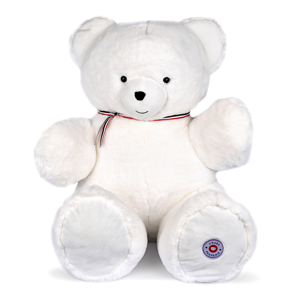 FR8059 – L'Ours Français L'ours français - ours blanc 70cm