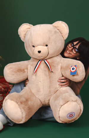 L'ours français beige 1 mètre