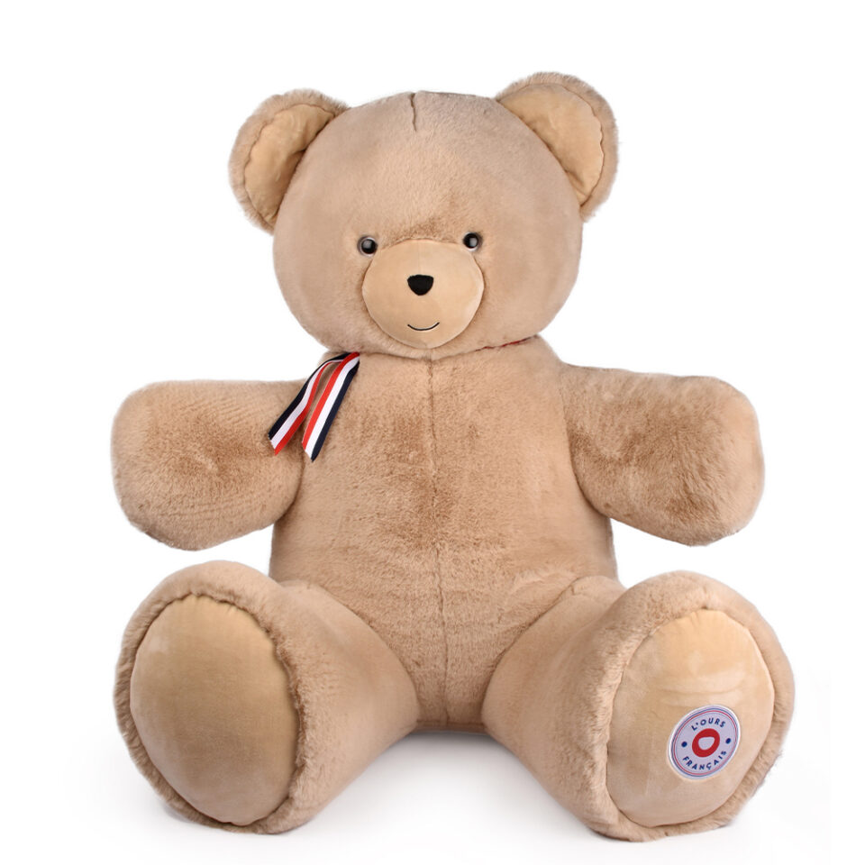 L'ours français - ours XXL beige 100cm