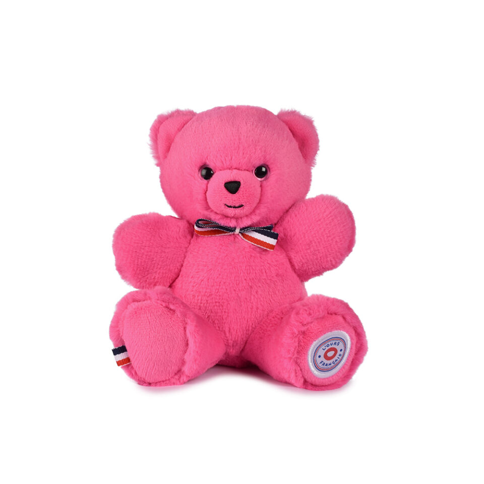 Le Nounours Français - Rose magenta - 19cm - détouré