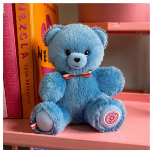 Le Nounours Français - Bleu miami- 19cm - ambiance