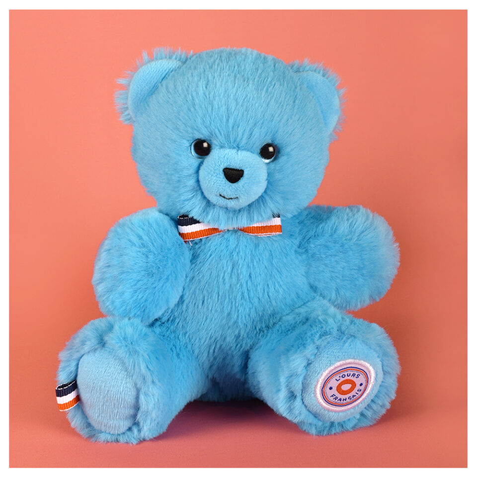 Le NOUNOURS Français 19cm - Bleu miami